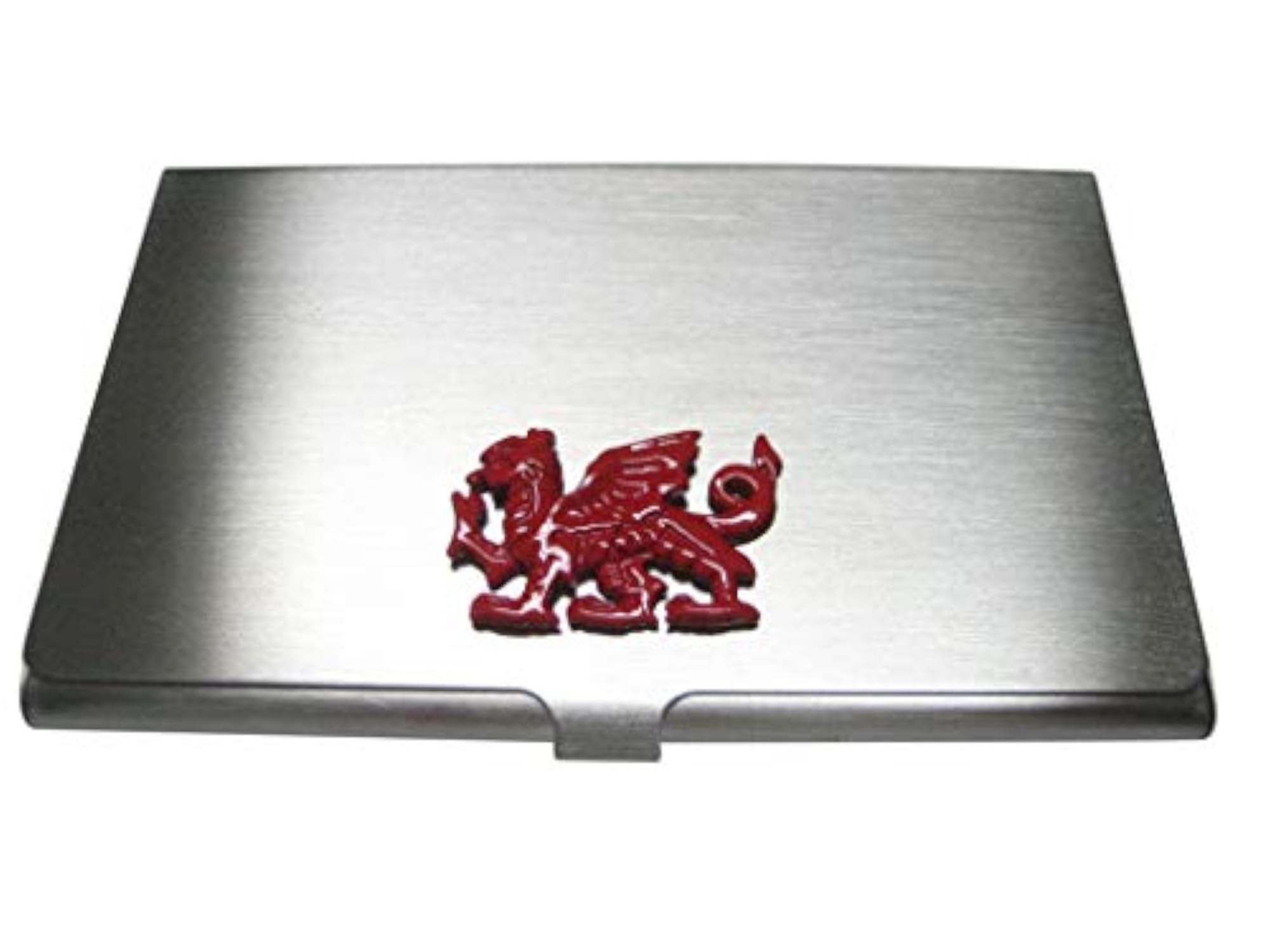 Red Toned Welsh Dragon Business Card Holder